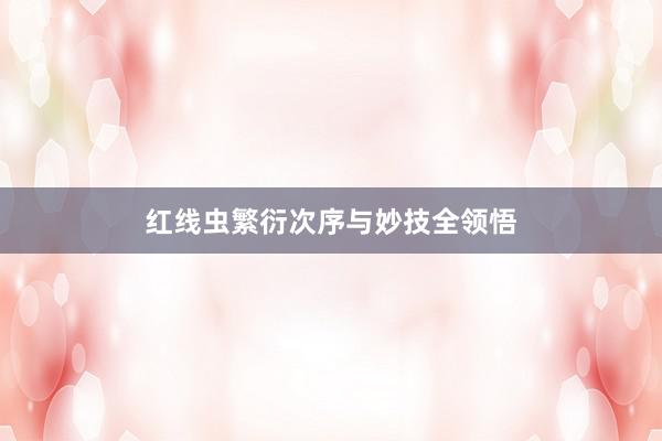 红线虫繁衍次序与妙技全领悟